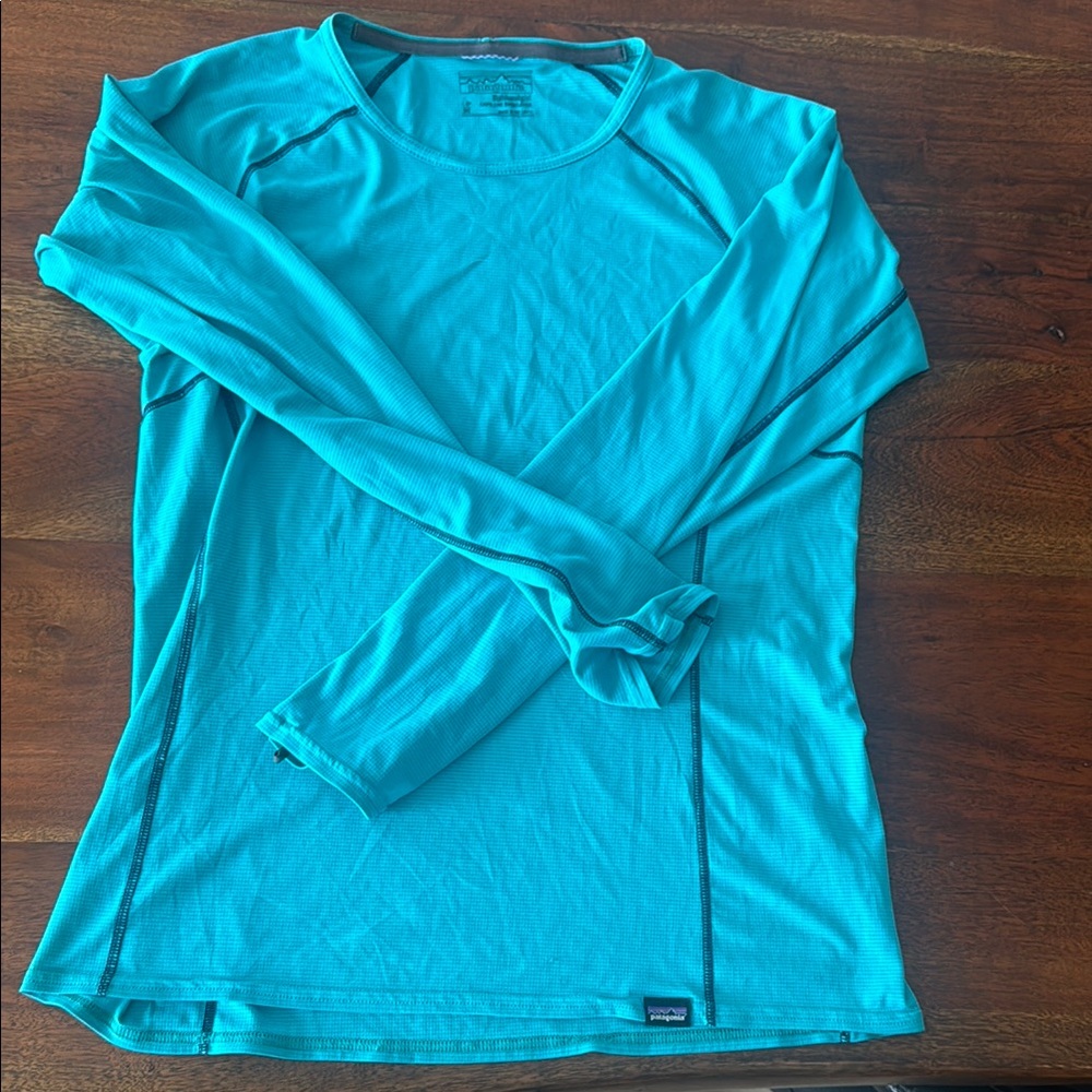 Patagonia Aqua Long Sleeve Top - Capilene Baselayer M